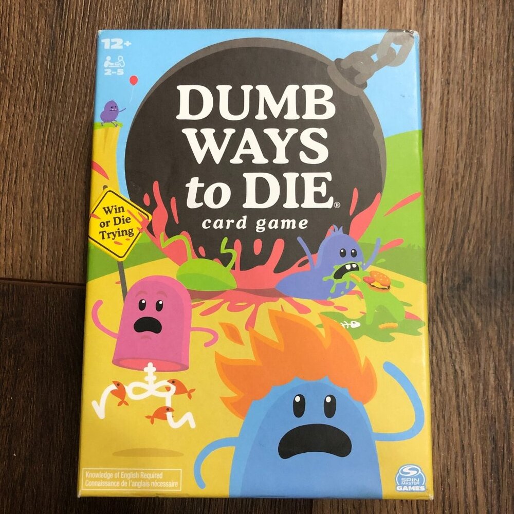 Dumb Ways To Die Card Game Family 2-5 Players READ DESCRIPTION